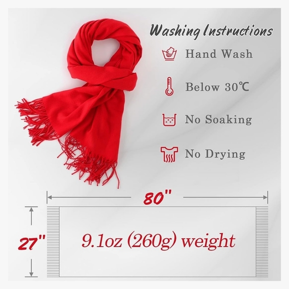 Womens Shawl Womens Scarf Pashmina Shawl Wraps for Evening Dress, Cashme… - Picture 4 of 9